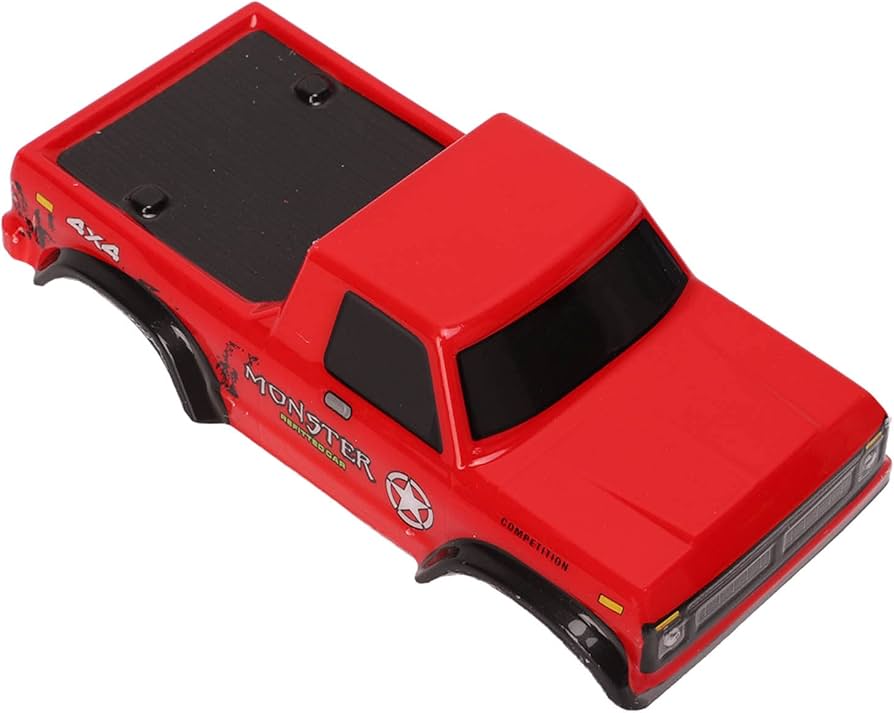 赤いトラックボディ ラジコンカー ラジコンにZ432フラー】1/10リアルエンジンカー始めました。憧れ